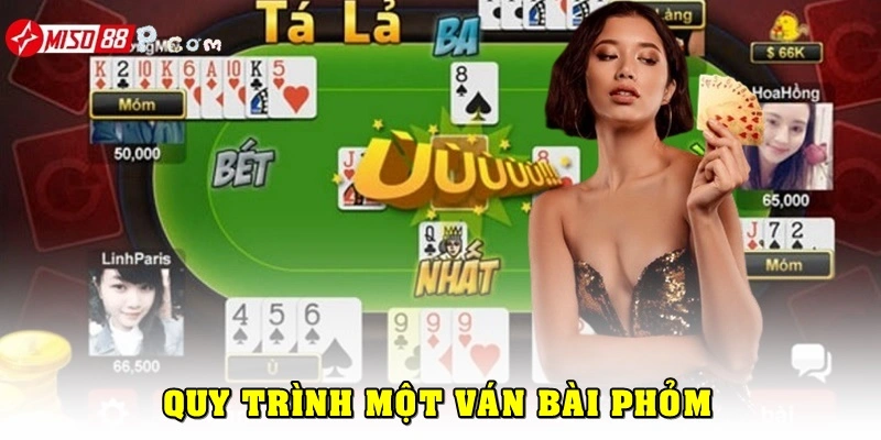 Quy trình đánh trong một ván bài Phỏm